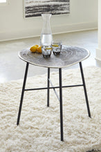 Load image into Gallery viewer, Laverford Chrome/Black End Table