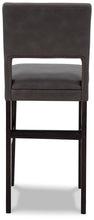 Load image into Gallery viewer, Leektree Gray/Brown Bar Height Bar Stool (Set of 2)