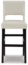 Load image into Gallery viewer, Leektree Ivory/Brown Bar Height Bar Stool