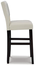 Load image into Gallery viewer, Leektree Ivory/Brown Bar Height Bar Stool