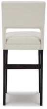 Load image into Gallery viewer, Leektree Ivory/Brown Bar Height Bar Stool