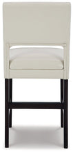 Load image into Gallery viewer, Leektree Ivory/Brown Counter Height Bar Stool (Set of 2)