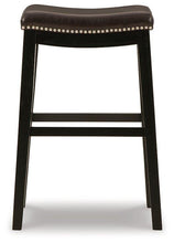 Load image into Gallery viewer, Lemante Dark Brown Bar Height Bar Stool