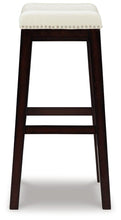 Load image into Gallery viewer, Lemante Ivory/Brown Bar Height Bar Stool