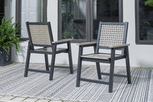 Load image into Gallery viewer, Mount Valley Driftwood/Black Arm Chair (set Of 2)