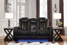 Load image into Gallery viewer, Party Time Midnight Power Reclining Sofa and Loveseat with Power Recliner