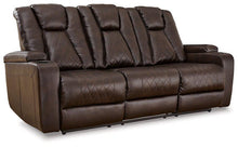 Load image into Gallery viewer, Mancin Reclining Sofa with Drop Down Table