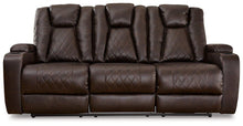 Load image into Gallery viewer, Mancin Reclining Sofa with Drop Down Table