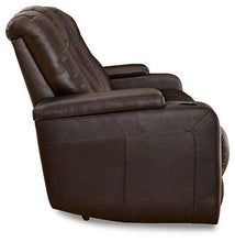 Load image into Gallery viewer, Mancin Reclining Sofa with Drop Down Table