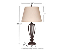 Load image into Gallery viewer, Mildred - Metal Table Lamp (2/cn)