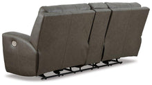 Load image into Gallery viewer, Roman Power Reclining Loveseat with Console