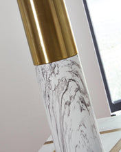 Load image into Gallery viewer, Samney Gold Finish/White Table Lamp (Set of 2)