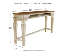 Load image into Gallery viewer, Realyn - Long Counter Table