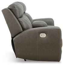 Load image into Gallery viewer, Roman Power Reclining Loveseat with Console