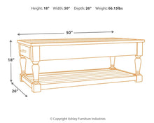 Load image into Gallery viewer, Shawnalore - Rectangular Cocktail Table