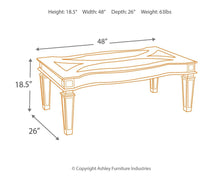 Load image into Gallery viewer, Tessani - Rectangular Cocktail Table