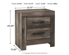 Load image into Gallery viewer, Wynnlow - Two Drawer Night Stand
