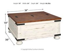 Load image into Gallery viewer, Wystfield - Cocktail Table With Storage