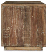 Load image into Gallery viewer, Randale Distressed Brown Accent Table