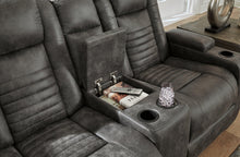 Load image into Gallery viewer, Soundcheck Storm Power Reclining Loveseat with Console