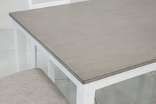 Load image into Gallery viewer, Stonehollow White/Gray Dining Table and Chairs with Bench (Set of 6)