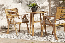Load image into Gallery viewer, Vallerie Brown Outdoor Chairs with Table Set (Set of 3)