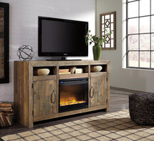 Load image into Gallery viewer, Sommerford 62" TV Stand with Electric Fireplace