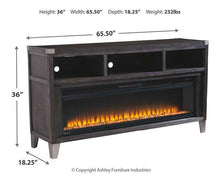 Load image into Gallery viewer, Todoe 65" TV Stand with Electric Fireplace