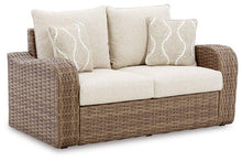 Load image into Gallery viewer, Sandy Bloom Outdoor Loveseat with Cushion