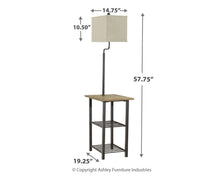 Load image into Gallery viewer, Shianne - Black - Metal Tray Lamp (1/cn)