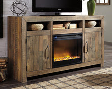 Load image into Gallery viewer, Sommerford 62" TV Stand with Electric Fireplace