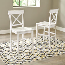 Load image into Gallery viewer, Stuven White Counter Height Bar Stool