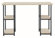 Load image into Gallery viewer, Waylowe - Home Office Desk - Double-shelf Pedestal