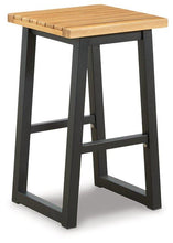 Load image into Gallery viewer, Town Wood Brown/Black Outdoor Counter Table Set (Set of 3)