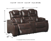 Load image into Gallery viewer, Warnerton - Pwr Rec Loveseat/con/adj Hdrst