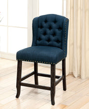 Load image into Gallery viewer, SANIA Antique Black Counter Ht. Wingback Chair (2/CTN)