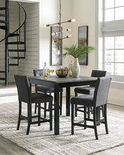 Load image into Gallery viewer, Garvine Counter Height Dining Table and Bar Stools (Set of 5)