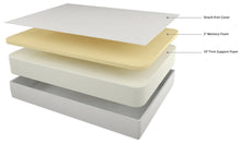 Load image into Gallery viewer, Chime 12 Inch Memory Foam Mattress in a Box