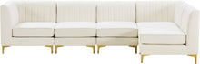 Load image into Gallery viewer, Alina Cream Velvet Modular Sectional