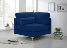 Load image into Gallery viewer, Julia Navy Velvet Modular Corner Chair
