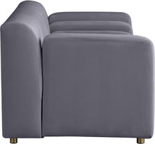 Load image into Gallery viewer, Naya Grey Velvet Loveseat