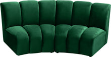 Load image into Gallery viewer, Infinity Green Velvet 2pc. Modular Sectional
