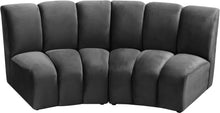 Load image into Gallery viewer, Infinity Grey Velvet 2pc. Modular Sectional