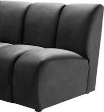 Load image into Gallery viewer, Infinity Grey Velvet 4pc. Modular Sectional