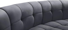 Load image into Gallery viewer, Limitless Grey Velvet 5pc. Modular Sectional