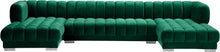Load image into Gallery viewer, Gwen Green Velvet 3pc. Sectional (3 Boxes)