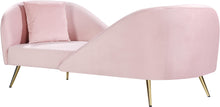 Load image into Gallery viewer, Nolan Pink Velvet Chaise