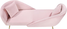 Load image into Gallery viewer, Nolan Pink Velvet Chaise