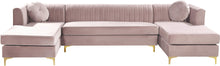 Load image into Gallery viewer, Graham Pink Velvet 3pc. Sectional