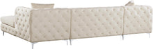Load image into Gallery viewer, Gail Cream Velvet 3pc. Sectional